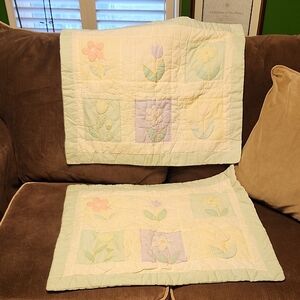 VINTAGE QUILTED PILLOW SHAM SET